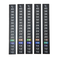 Dual Scale Aquarium Thermometer Fish Tank Liquid  Fahrenheit Sticker Digital  Display  Aquarium Temperature Strip