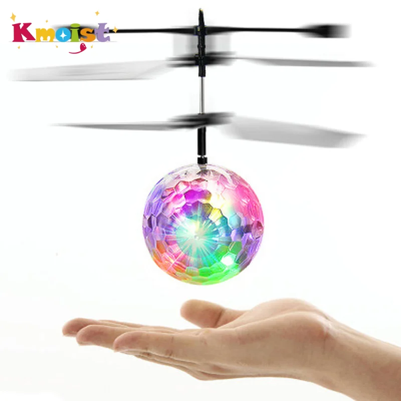 Led Light Luminous Flying Ball Toys Electric Float Flight Balls Electronic Infrared Induction Aircraft Helicopter for Kids Gift