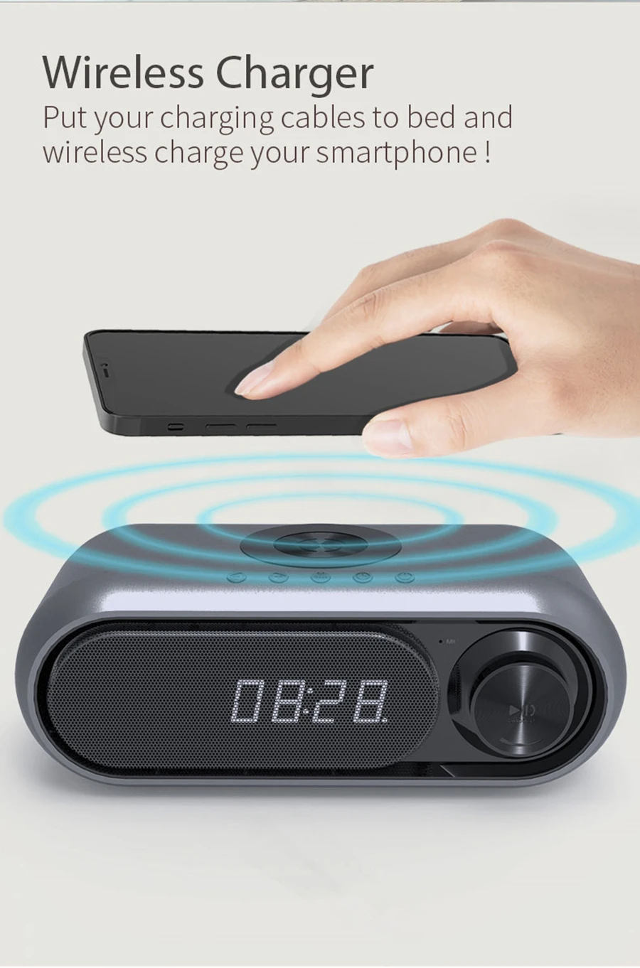 سماعة لاسلكية تعمل بالبلوتوث المتكلم USB شاحن لاسلكي للهاتف المحمول صندوق الصوت مضخم صوت مسرح منزلي صغير مع مكبرات صوت راديو FM