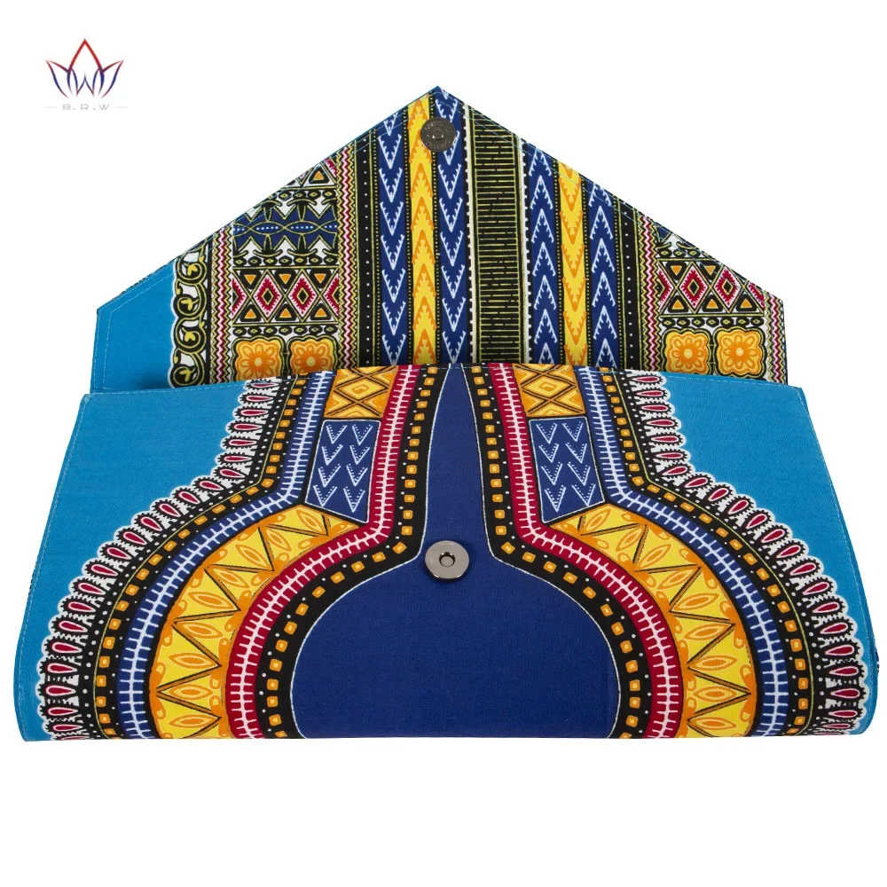 Bintarealwax Borsa a mano moda donna in tessuto con stampe di cera africana Bazin Riche di alta qualità per borsa a mano carina da festa WYB382-1