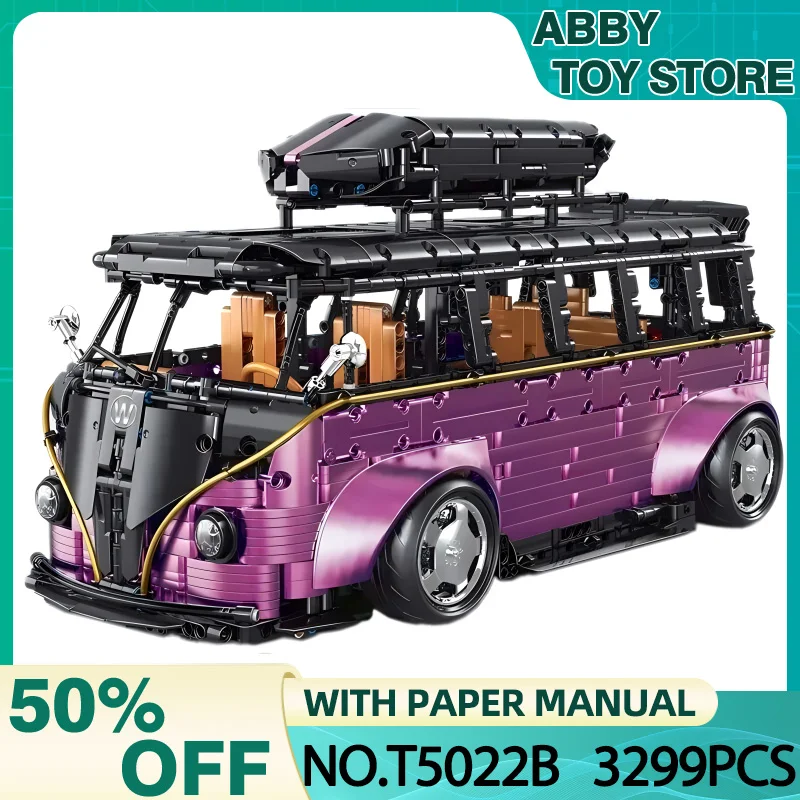 

TGL T5022 MOC Technical RC City T1 Bus Model Building Blocks Camper Van Bricks Educational Puzzle Toy Birthday Gifts For Kids