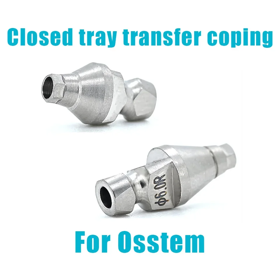 10Pcs Dental Closed Tray Transfer Posts Compatible With Osstem Fixtures Indirect Impression Hex Screws Prosthetic Hardware Tools