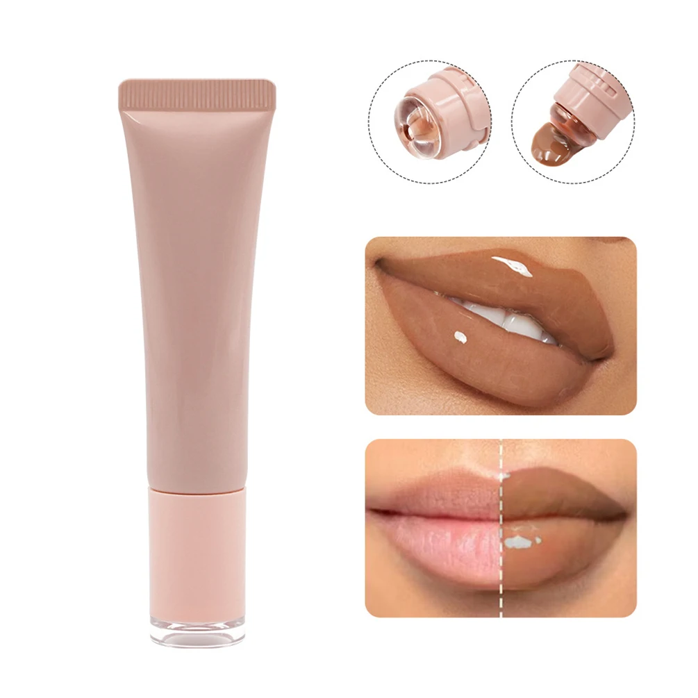Private Label Lip Gloss Plumping Custom Logo Long-lasting Non-stick Hydrating Natural Bulk Makeup Cruelty Free 8 Colors Packag