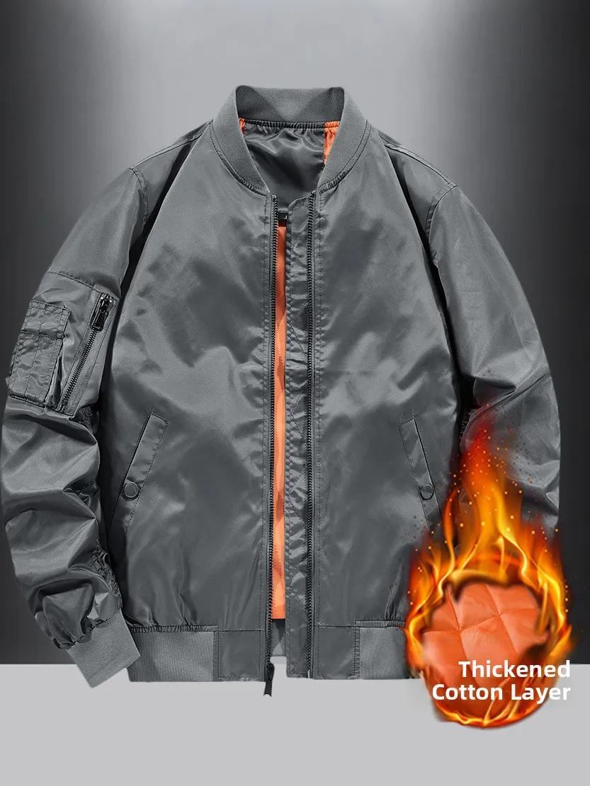 

Американский ретро CWU45P Jaet Thiened Хлопковое пальто-бомбер для пилотов Мужская зимняя верхняя одежда Faion Urban Спецодежда Нейлоновая ткань