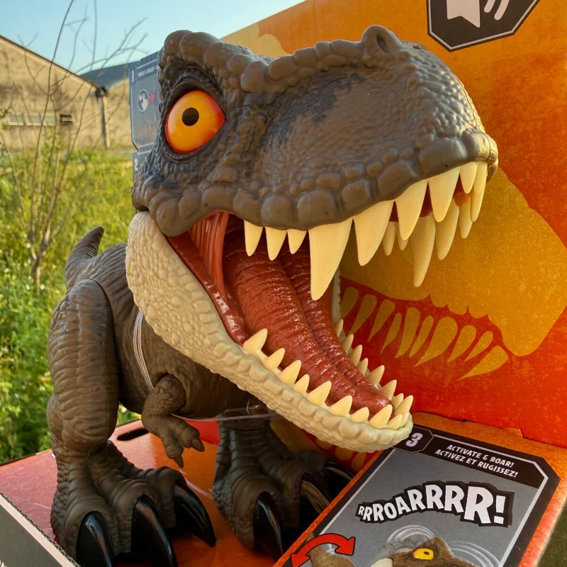 

In Stock Jurassic World Cute Pet Roaring Tyrannosaurus Rex Interactive Sound Effects Dinosaur Model Children's Toy JCW01 Gift