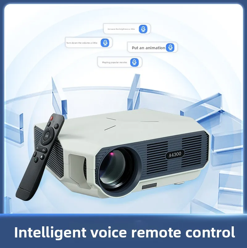 

2025 новый проектор сверхвысокой четкости, настоящий проектор 1080p, Wi-Fi, беспроводной проектор с экраном мобильного телефона