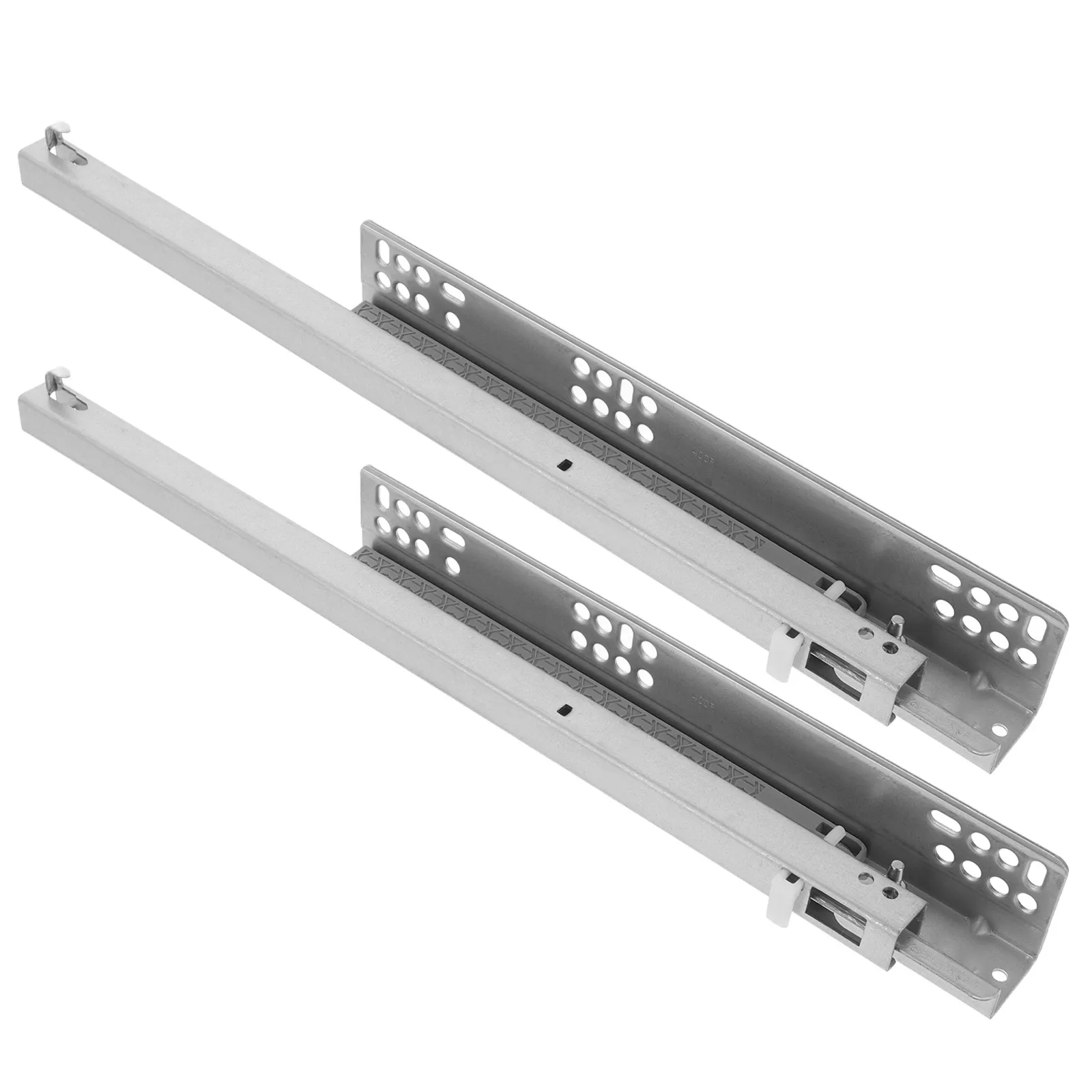 Hydraulic Soft Close Drawer Slides 1 Pair, Heavy-Duty Cold Rolled Steel, Silent & Smooth for Dressers and Cabinets