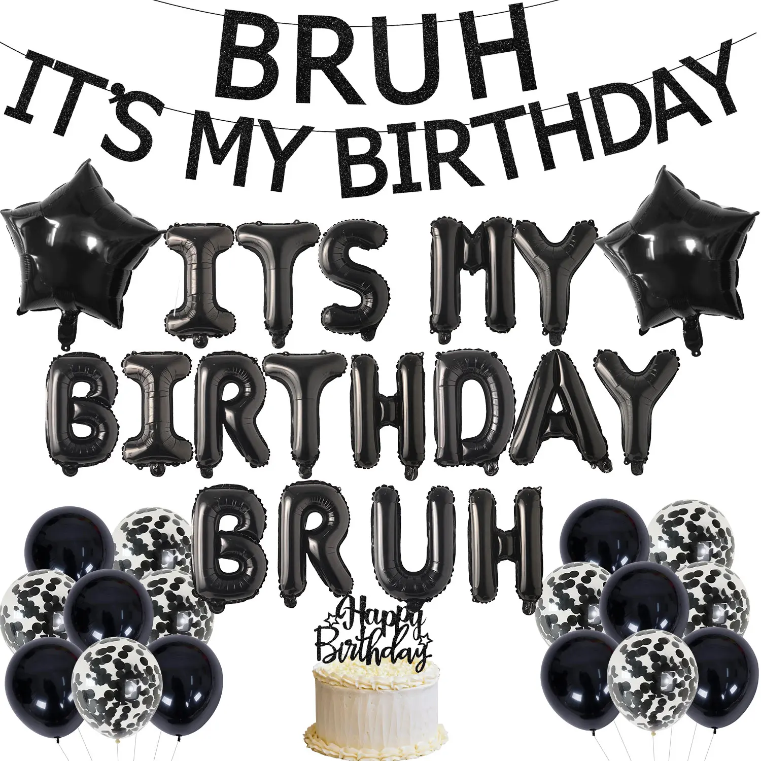 

Bruh Its My Birthday Party Decor Preteen and Teens Party Supplies Teenager 12th 13th 14th Funny Birthday Party Decor