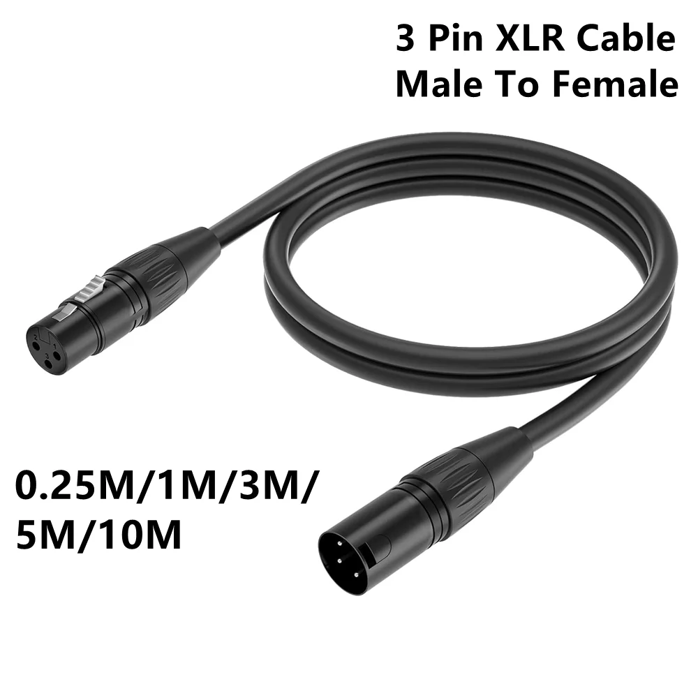XLR Extension Cable XLR Male to Female 3 PIN Balanced Professional Microphone Cable For Mixers,Speaker Systems