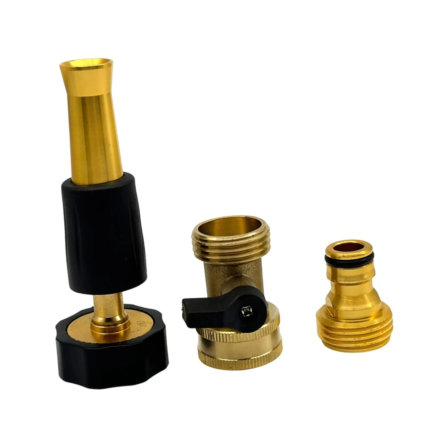 Garden Hose Spray Nozzle, Replace, Metal, Accessories Versatile, with Single Way Valve, with Connector Car Wash Watering Tool