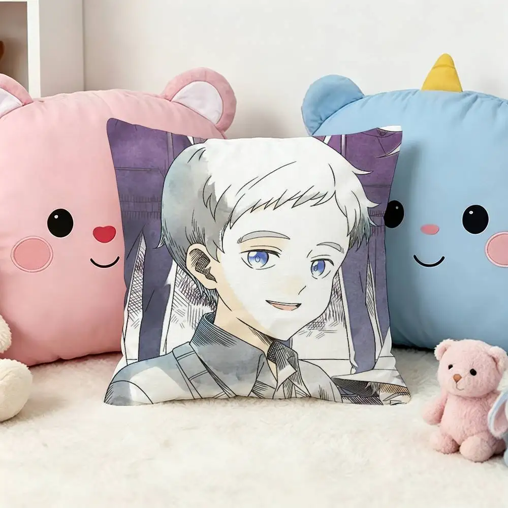 The Promised Neverland Norman  Square Pillow Case Multi Sizes For Car Home Bedroom Decor Custom Valentine Gifts