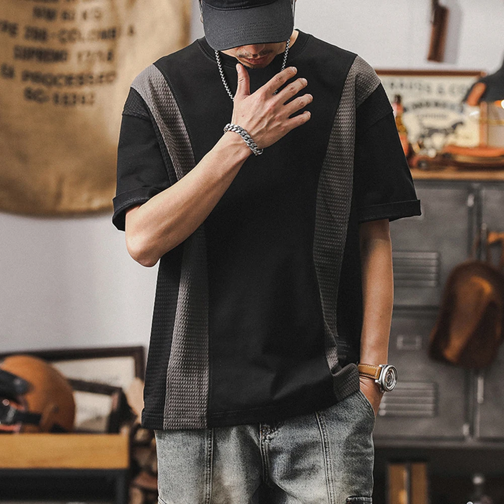 

Casual Short Sleeve Mens Summer T-Shirt Summer Casual Wear O Neck Design Polyester Fabric Regular Clothing Length