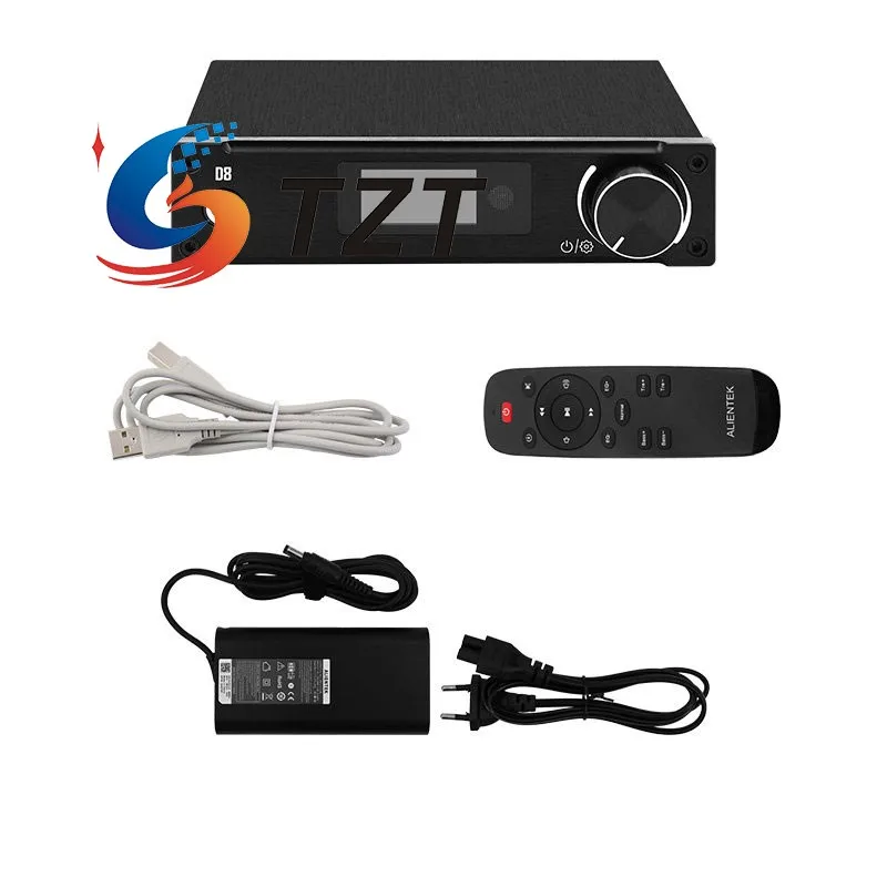 

TZT D8 HiFi Digital Power Amplifier USB DAC PCM5122 Decoder 14 EQ Modes Support XMOS Hi-End Audio Sound Quality