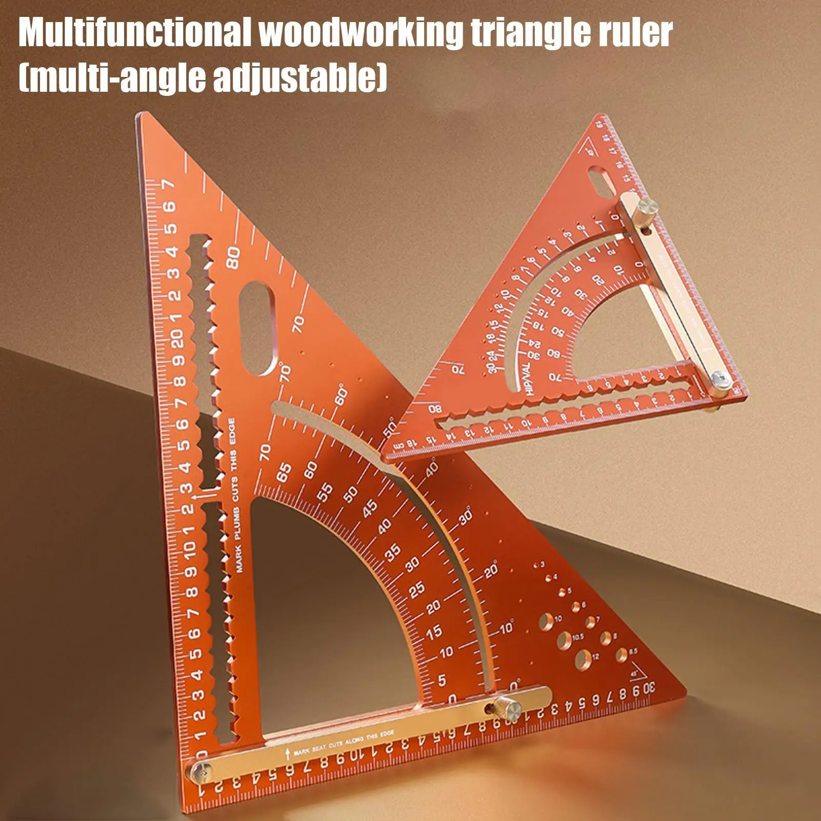 

Carpenter Square Aluminum Alloy Adjustable Carpentry Triangle Ruler Woodworking Triangle Ruler For Men Professionals Hobbyists