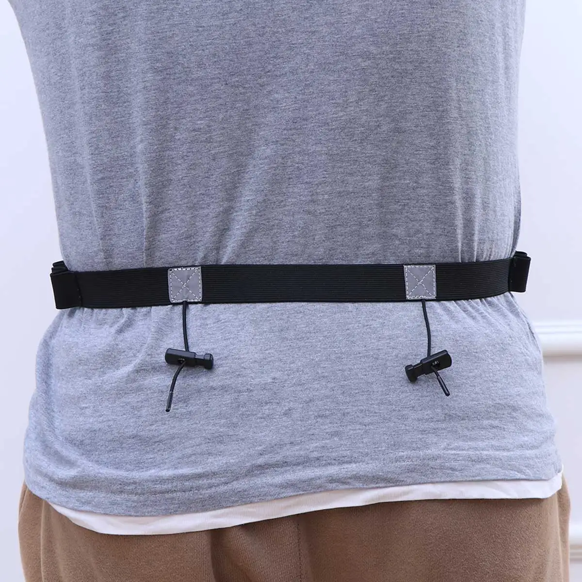 

Outdoor Sports Belt Multi-Function Race Number Plate Fixed Running Belt Adjustable Waist Clip For Cycling Biking Snowboarding