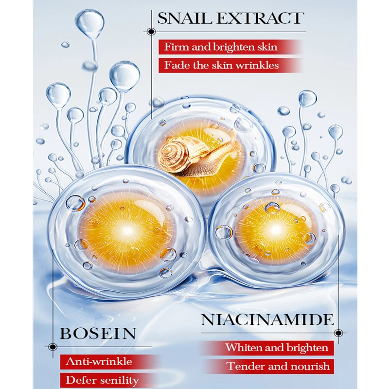 الحلزون الوجه مصل إزالة التجاعيد جوهر الكولاجين مكافحة الشيخوخة تبييض الوجه ترطيب مصل ثبات رفع العناية بالبشرة 50 مللي #5