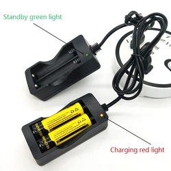 Safety Fast Charge 18650 Battery Charger 2 Slots Dual 18650 Charging 3.7V Rechargeable Lithium Battery USB Charger For 18650