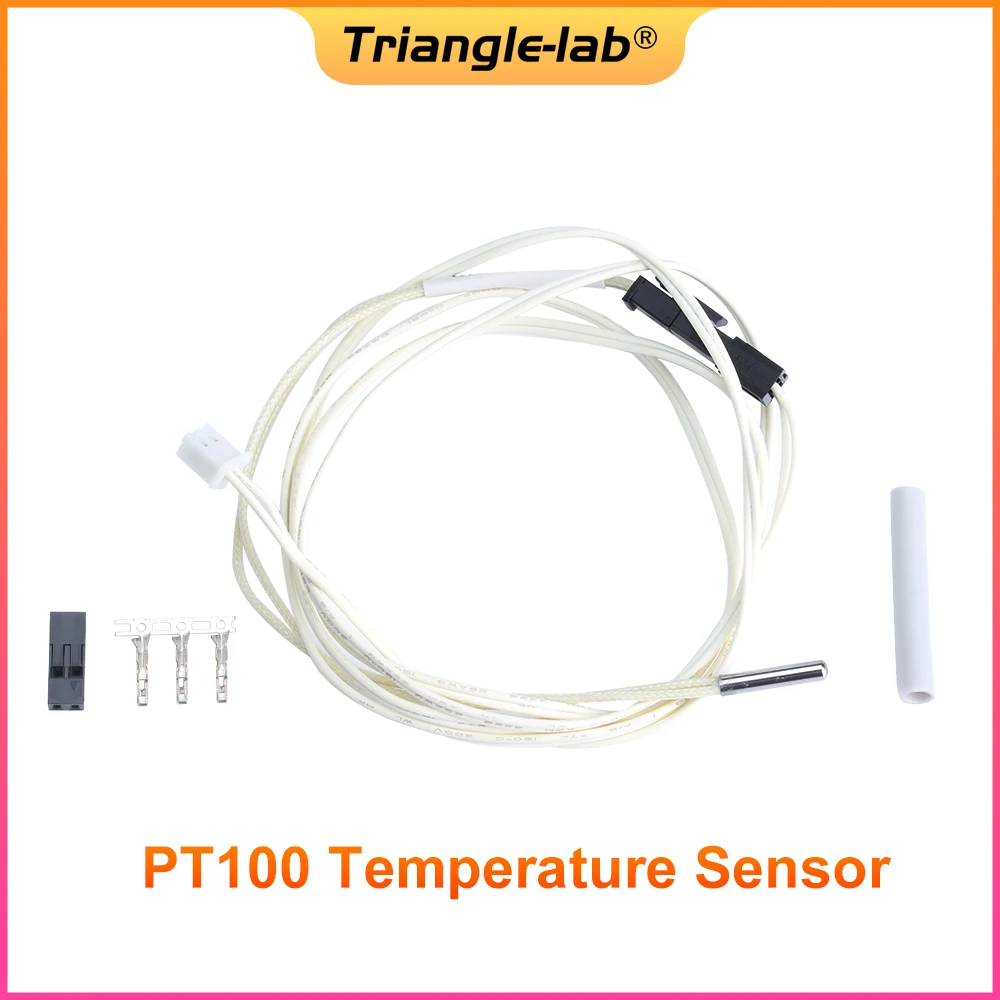 Trianglelab 3d printer parts PT100 Temperature Sensor for high temperature for V6 HOTEND 2017 PT100 sensor free shipping