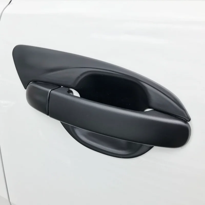 ABS البلاستيك مقبض الباب إكسسوارات خارجية لأبواب السيارات لفورد ايفرست 2015-2019 الخارجي أسود اللون الجسم أطقم اكسسوارات الكسوة