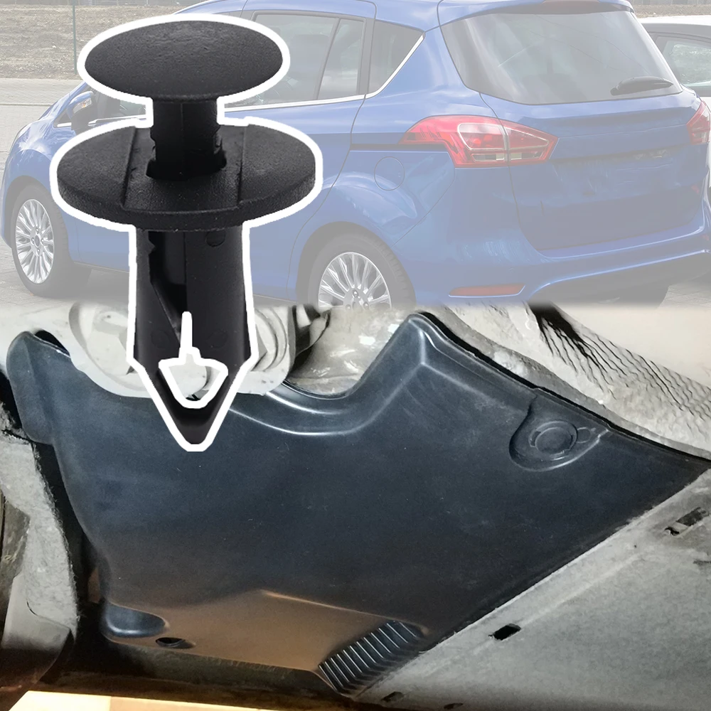 

Car Fender Mudguard Mudflap Engine Undertray Clip Wing Lining Hood Push Rivet For Ford C-Max 2010 2011 2012 - 2017 B-Max B232
