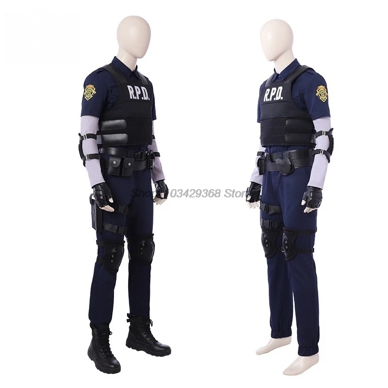 Biohazard Resident 4 Remake Leon s Kennedy böse Cosplay Kostüm Jacke Mantel Tops Hosen Mann Fantasia Outfits Halloween Party Anzug