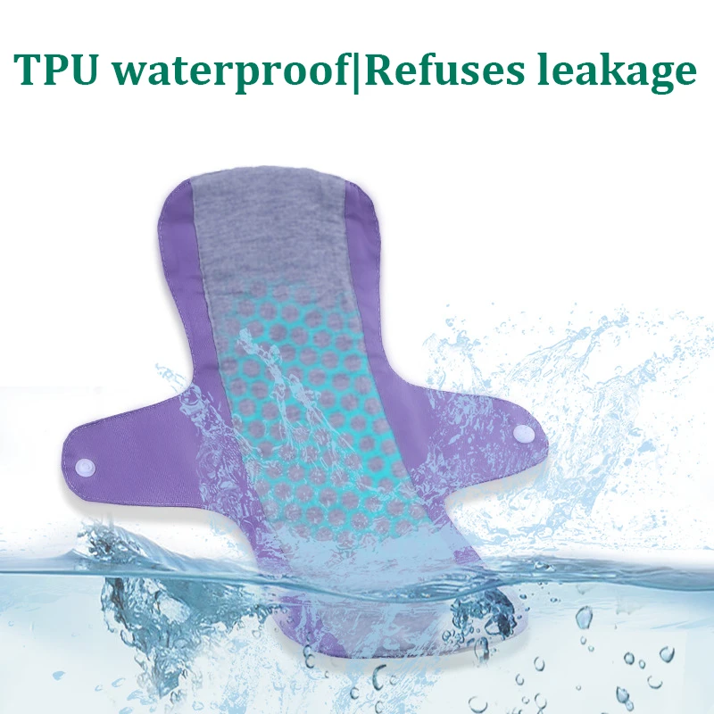 Women/Men Washable Cotton Pad Leakage Sanitary Napkins Diaper Graphene Anti-bacterial Adult Care Pad