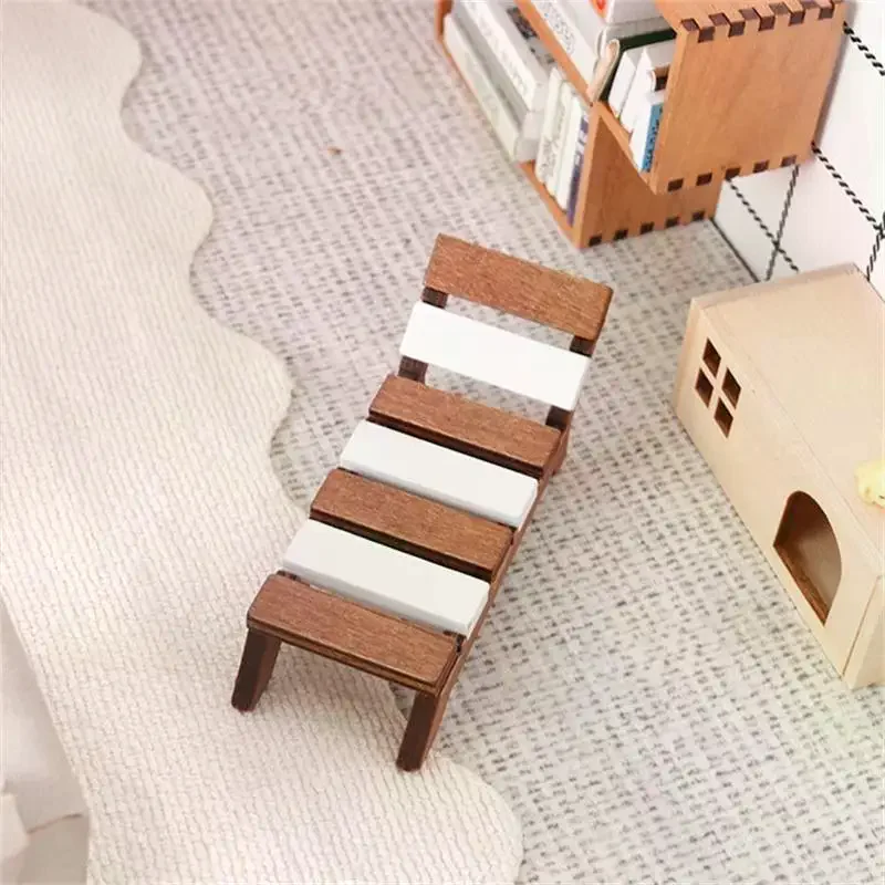 1:12 دمية مصغرة كرسي الشاطئ المتسكع الأثاث نموذج المنزل ديكور لعبة بيت الدمية الملحقات مشهد ذاتي الصنع #4