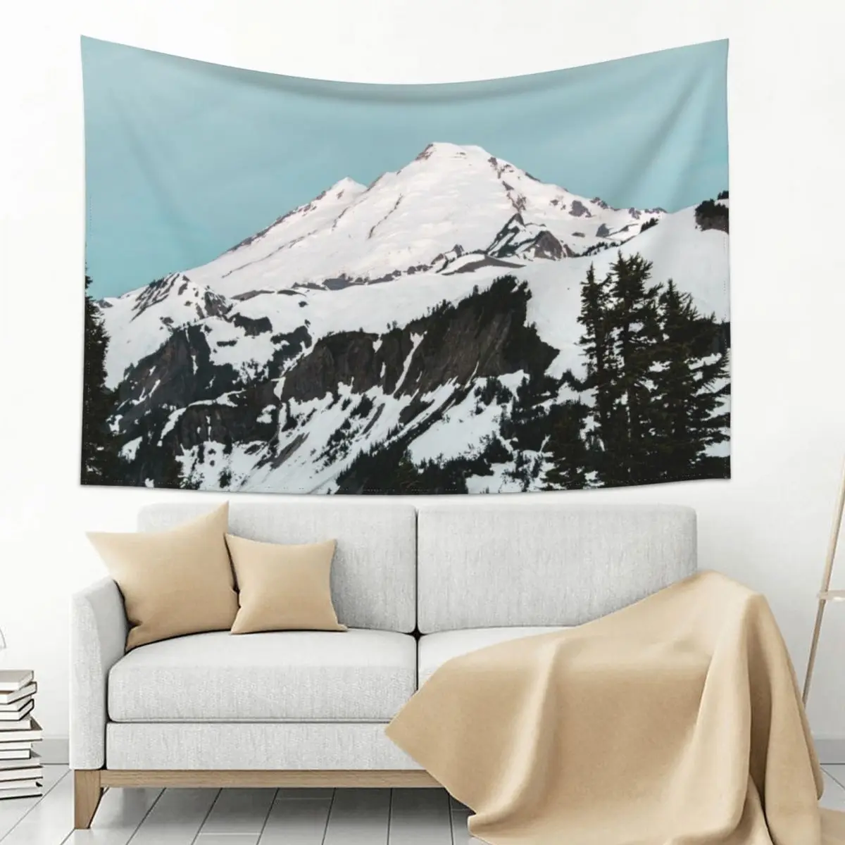 

Mount Baker Baby Blue - Pastel Mornings Tapestry