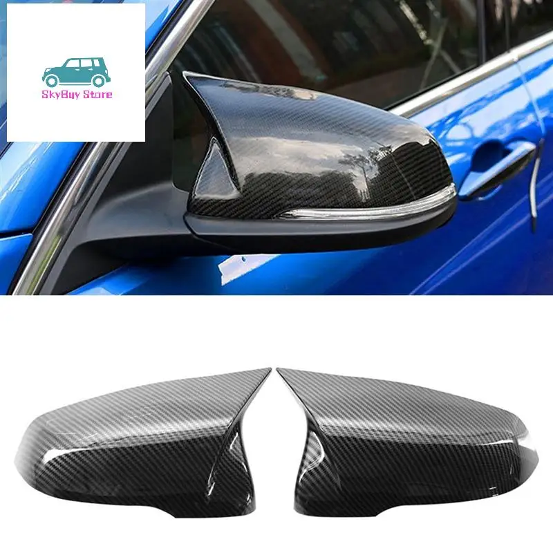 

Rearview Mirror Shell Modified Horn Carbon Pattern 51167386567 51167386568 For BMW 1 Series X1 F48 F49 X2 F39 Z4 F52