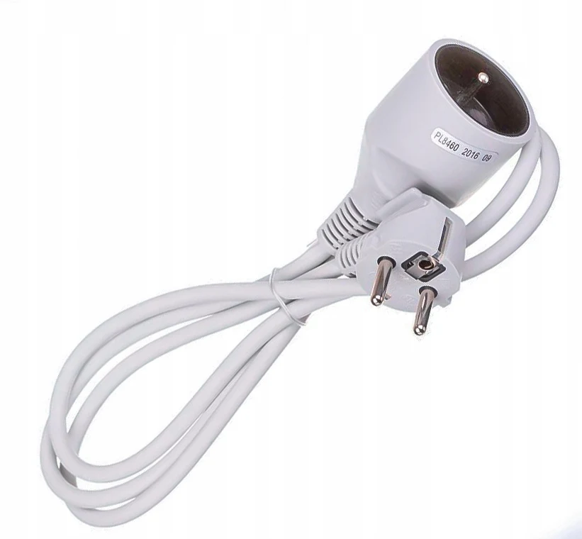 1 stopcontactverlenger met aarding Wit 16A 3×1,0 mm2 H05VV-F OWE 1,5 m