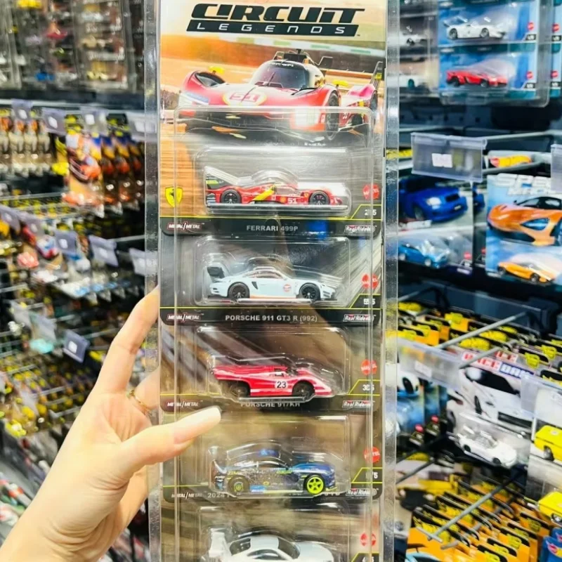 

Подлинная машина Hot Wheels Culture Circuit Legend Serise, литая под давлением модель автомобиля из сплава, игрушка, коллекция Ferrari Ford Mustang, подарки-сюрпризы