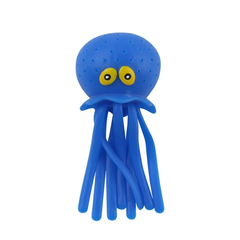 吸収性スポンジタコイカお風呂のおもちゃ子供ストレスリリーフ水遊び屋外プール水泳入浴夏感覚スクイーズおもちゃ