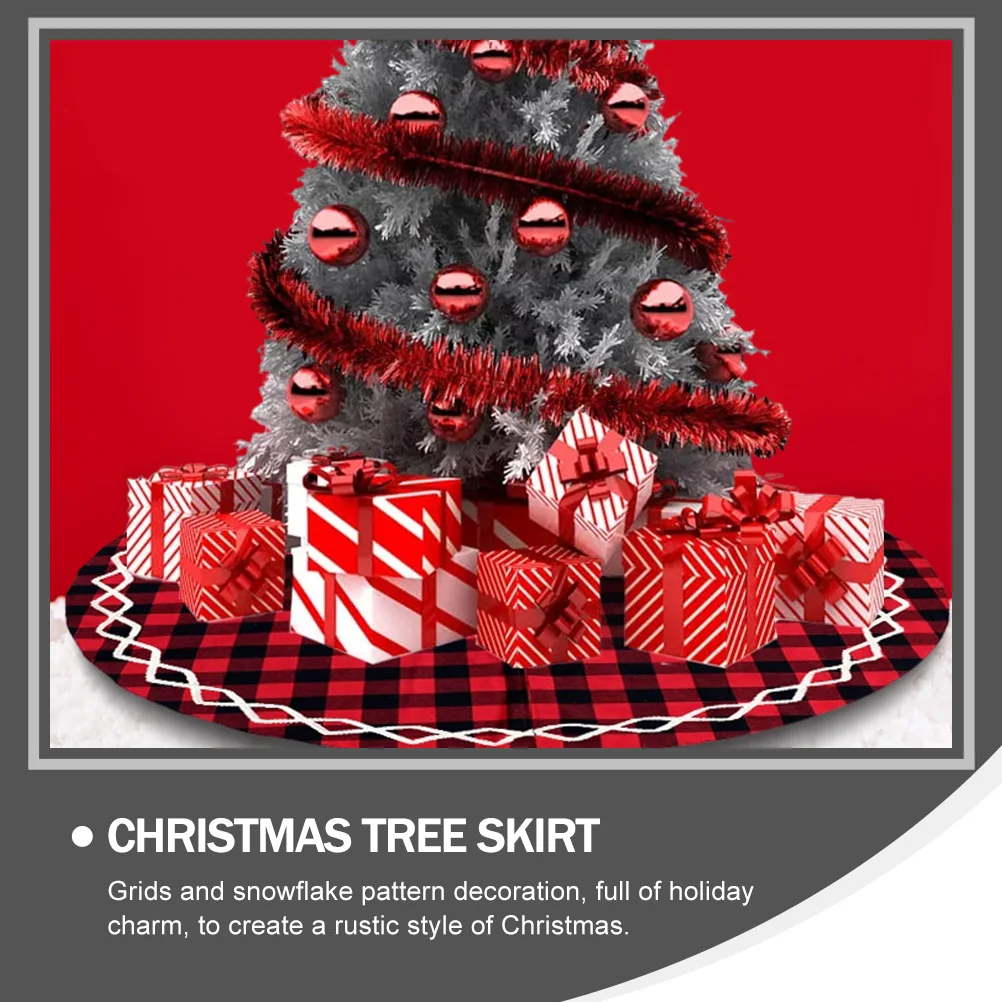 

Christmas Tree Skirt Skirts Party Supply Decoration Xmas Carpet Pad Bottom Cloth Decorative Festival