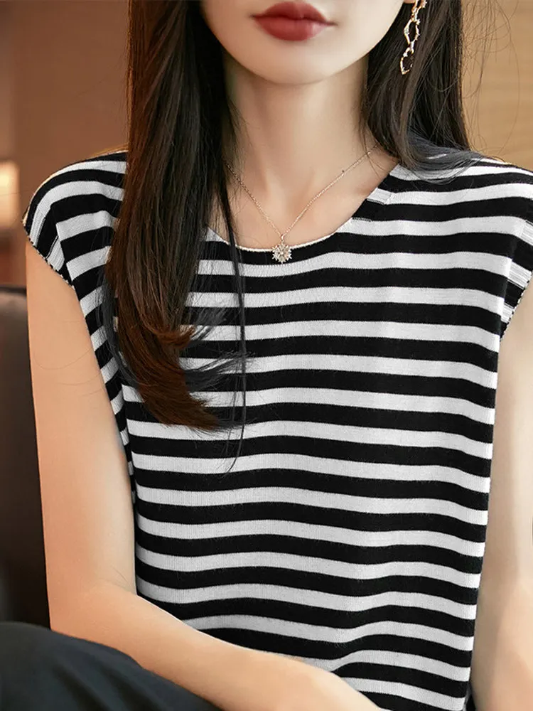 여성 니트 스트랩 베스트 스퀘어 칼라 슬림 탑 캐주얼 루즈핏 이너웨어 수트용 초가을 신상품