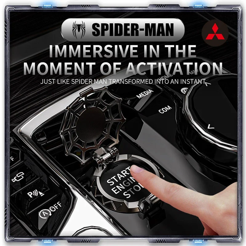 

Защитная крышка запуска автомобиля, украшение кнопки переключателя зажигания для Mitsubishi Outlander Lancer 10 9, ASX RALLIART Eclipse L200