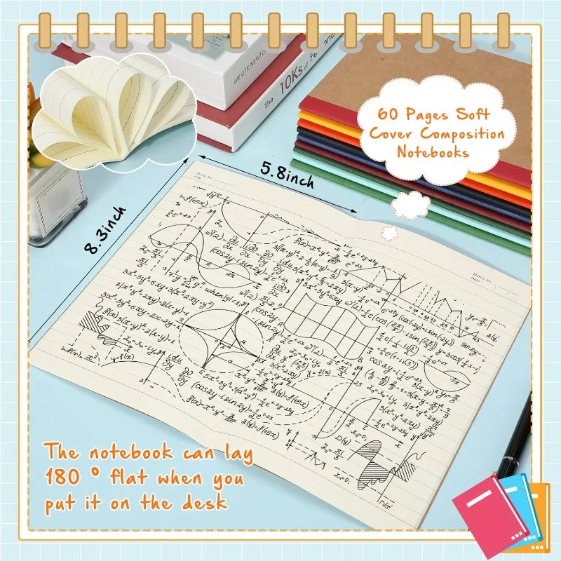 150 упаковок крафт-блокнотов формата А5, 60-страничные блокноты с мягкой обложкой, дорожные журналы с линейкой для путешественников, студентов,