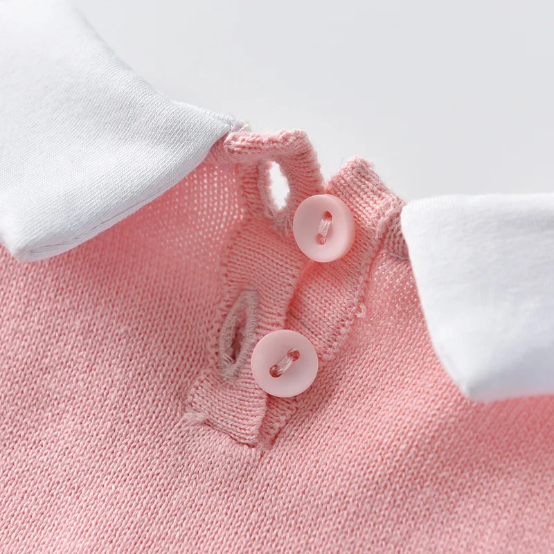 Vestiti del bambino lavorati a maglia neonato autunno neonata ragazzo pagliaccetto vestiti cotone primavera infantile tute per ragazza bambino