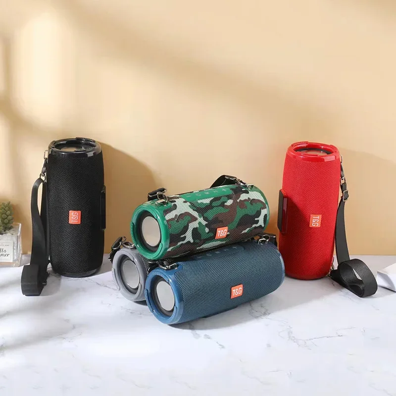 TG324 المحمولة في الهواء الطلق سمّاعات بلوتوث مقاوم للماء النسيج صندوق الصوت TWS المزدوج الاهتزاز غشاء الثقيلة باس مدفع نموذج جديد