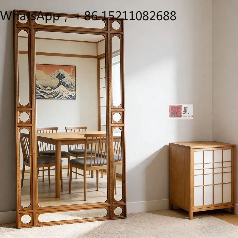 SCY retro full-body mirror entrance entrance living room floor-to-ceiling mirror cloakroom dressing fitting mirror