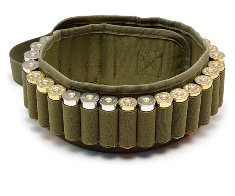 30 Round Shell Holder Belt Hunting Accessories Outdoor 12GA 12 Gauge Ammo Bandolier Cartridge Waist Belts