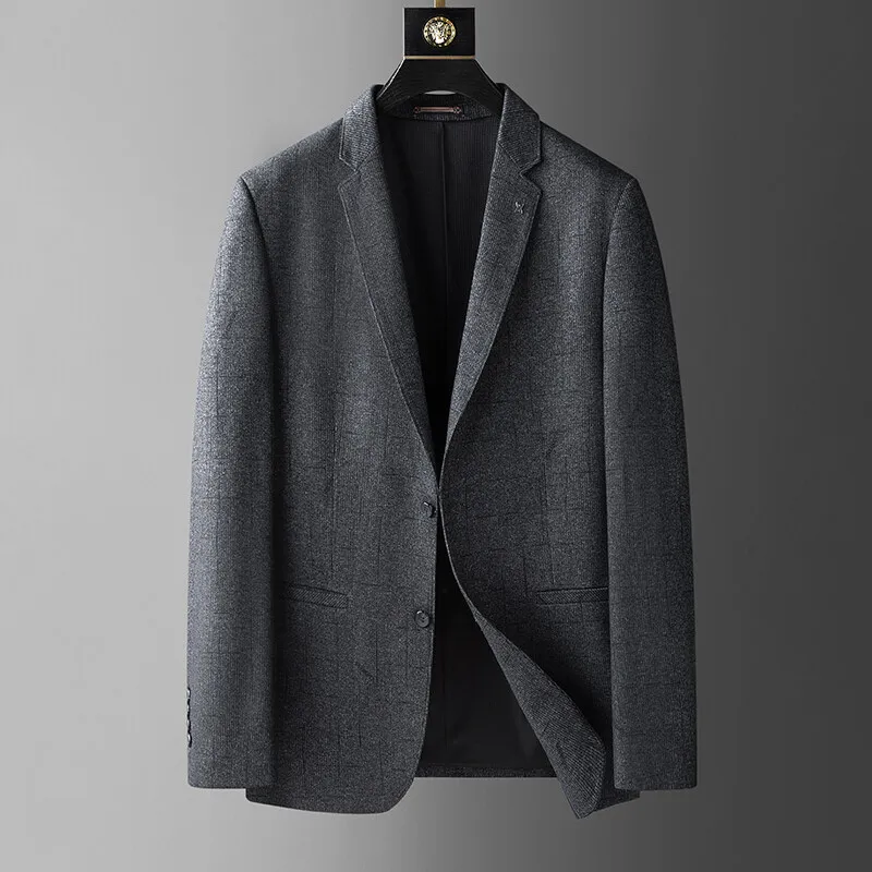 

2025 new irregular pattern single west men's fashion handsome all fashion banquet business casual suit jacket