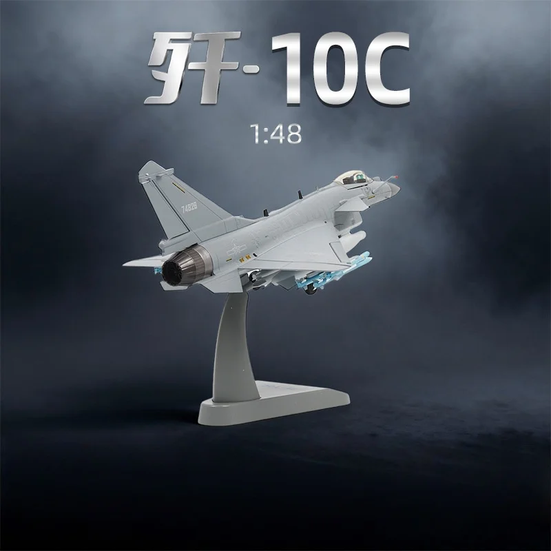 

1:72 Scale J-10C Fighter Aircraft Model Alloy Military Assembly Model Plane Simulation Coating With Stand Static Display