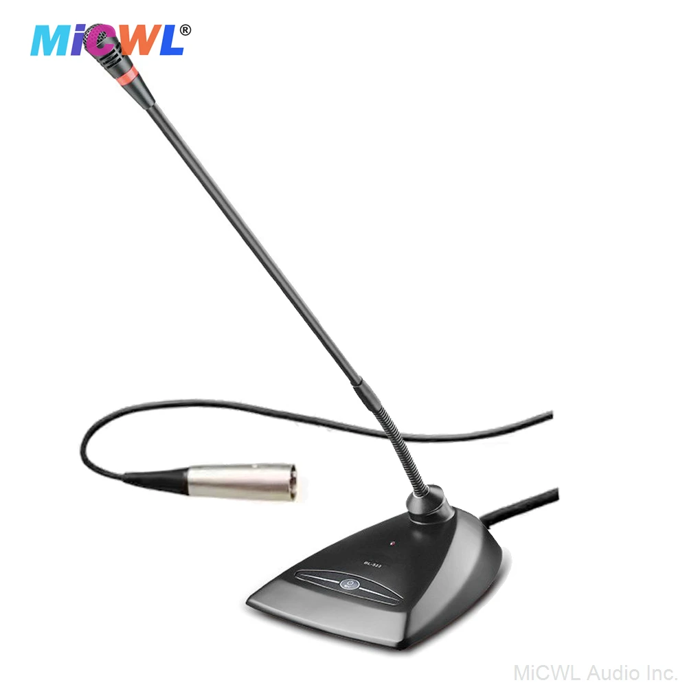 Microflx MX412D/C Replaceable Gooseneck Microphone MX418D/C Desktop Table XLR 3Pin 48V Phantom Power Microfone 5m Cable