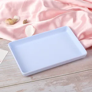 Jewelry Tray 10*16Cm Plastic Trinket Dish Storage Organizer For Earrings Rings Bracelets Necklaces Anklets Lenses Hair