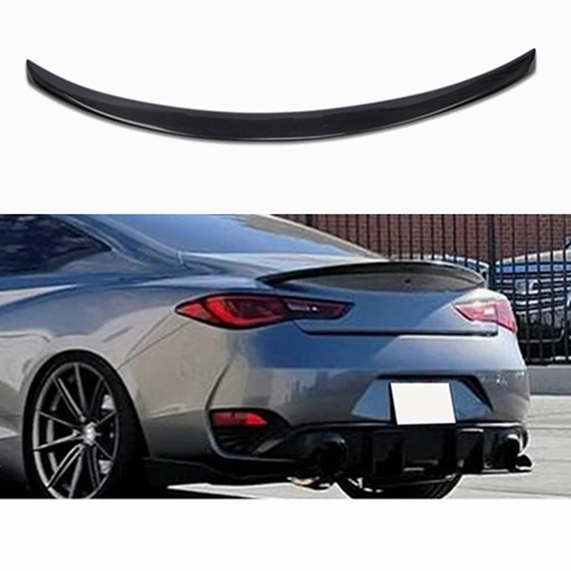 FOR Infiniti Q60 Q60S US Style Carbon fiber Rear Spoiler Trunk wing 2013   2016  2018 2019 2020 2021  2023 FRP  Forged carbon