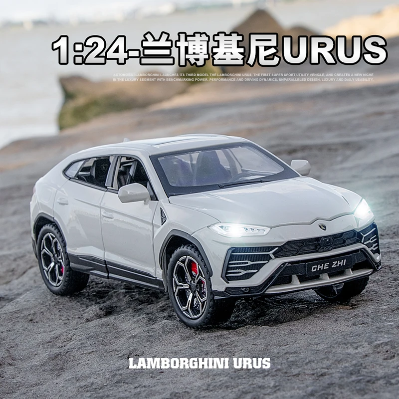 

1:24 Lamborghini URUS Alloy Model Car SUV Vehicle Diecast Toy Metal Collection Simulation Sound ＆ Light Toy Car For Children