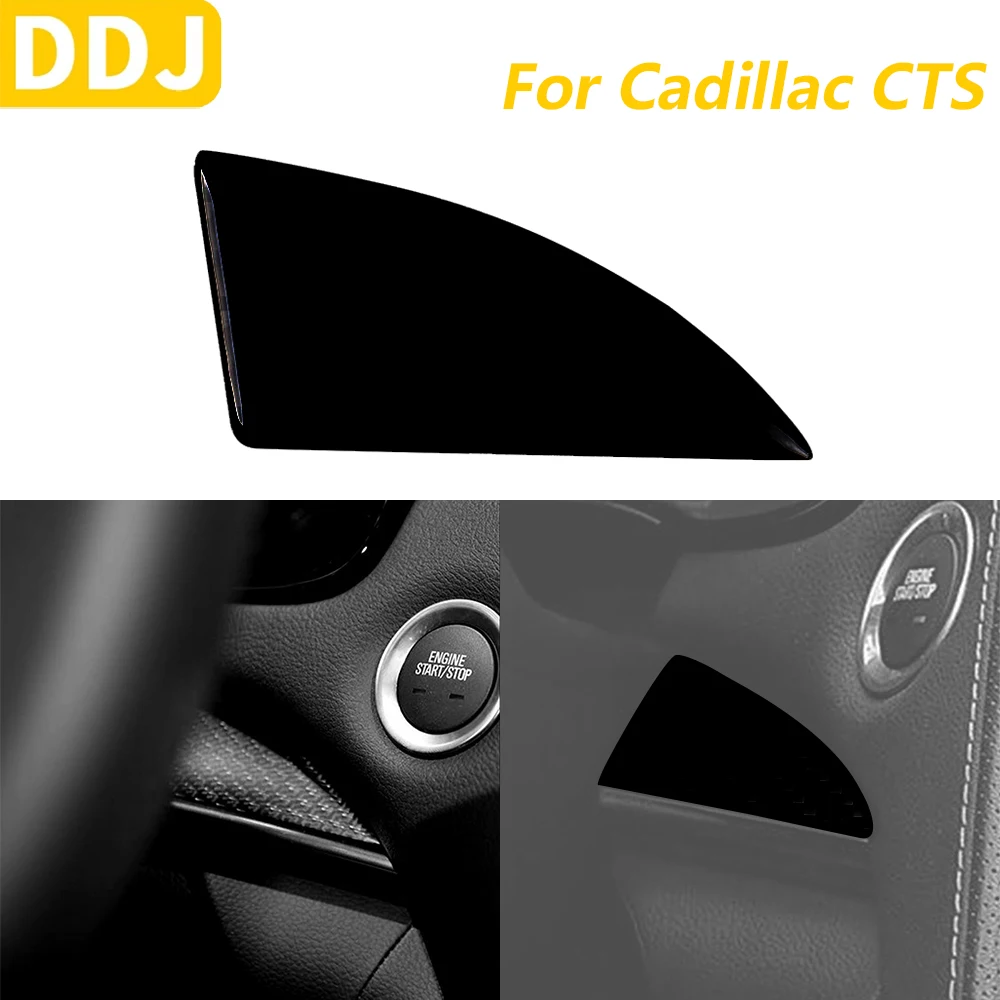 

Для Cadillac CTS 2014-2019 Piano Black водительская приборная панель правая боковая панель декоративная крышка автомобильные аксессуары внутренняя наклейка