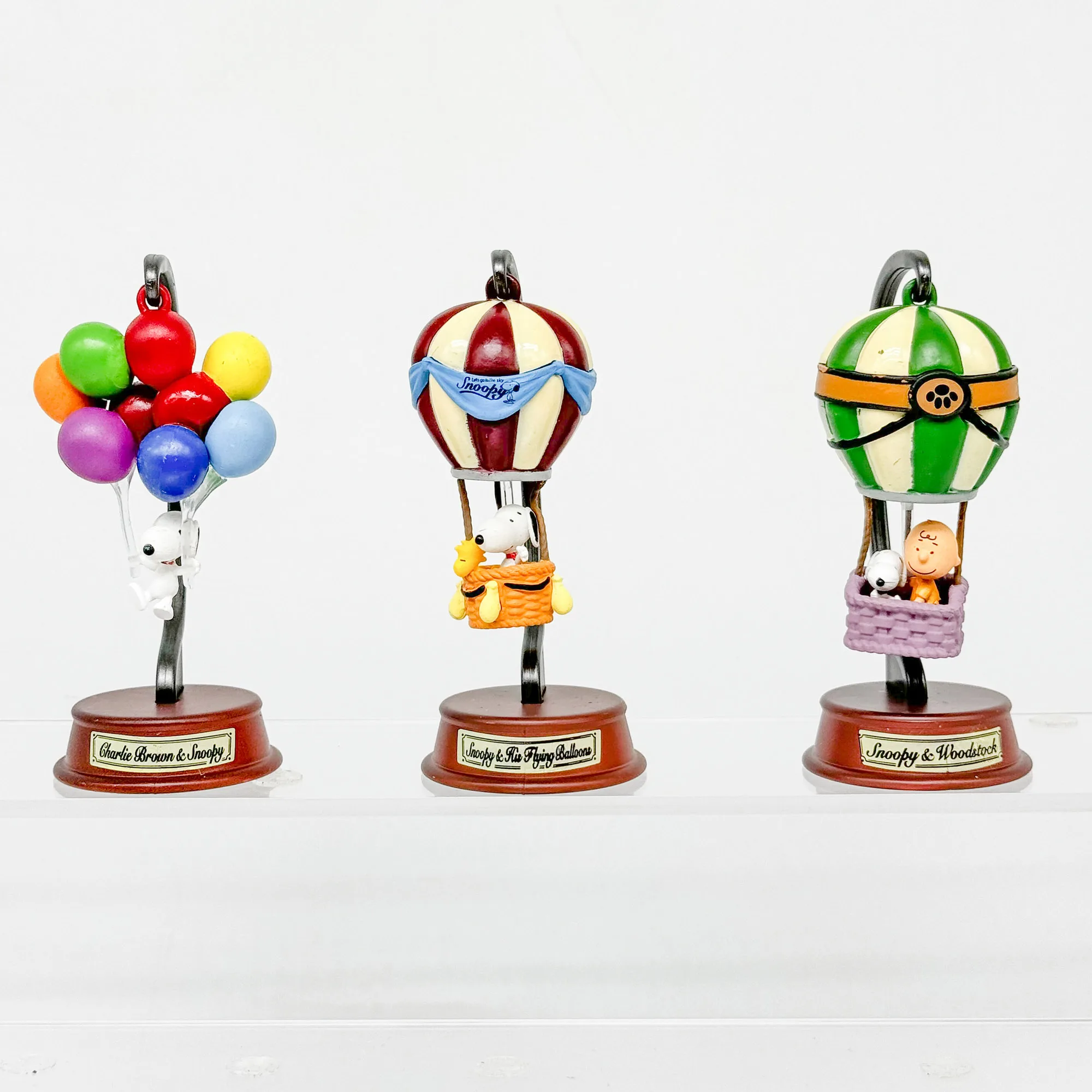REMENT Miniature Snoopy Balloon Journey Scene Blind Box Toy Desk Decor Collectible Anime PVC Figures Model Kids Gifts