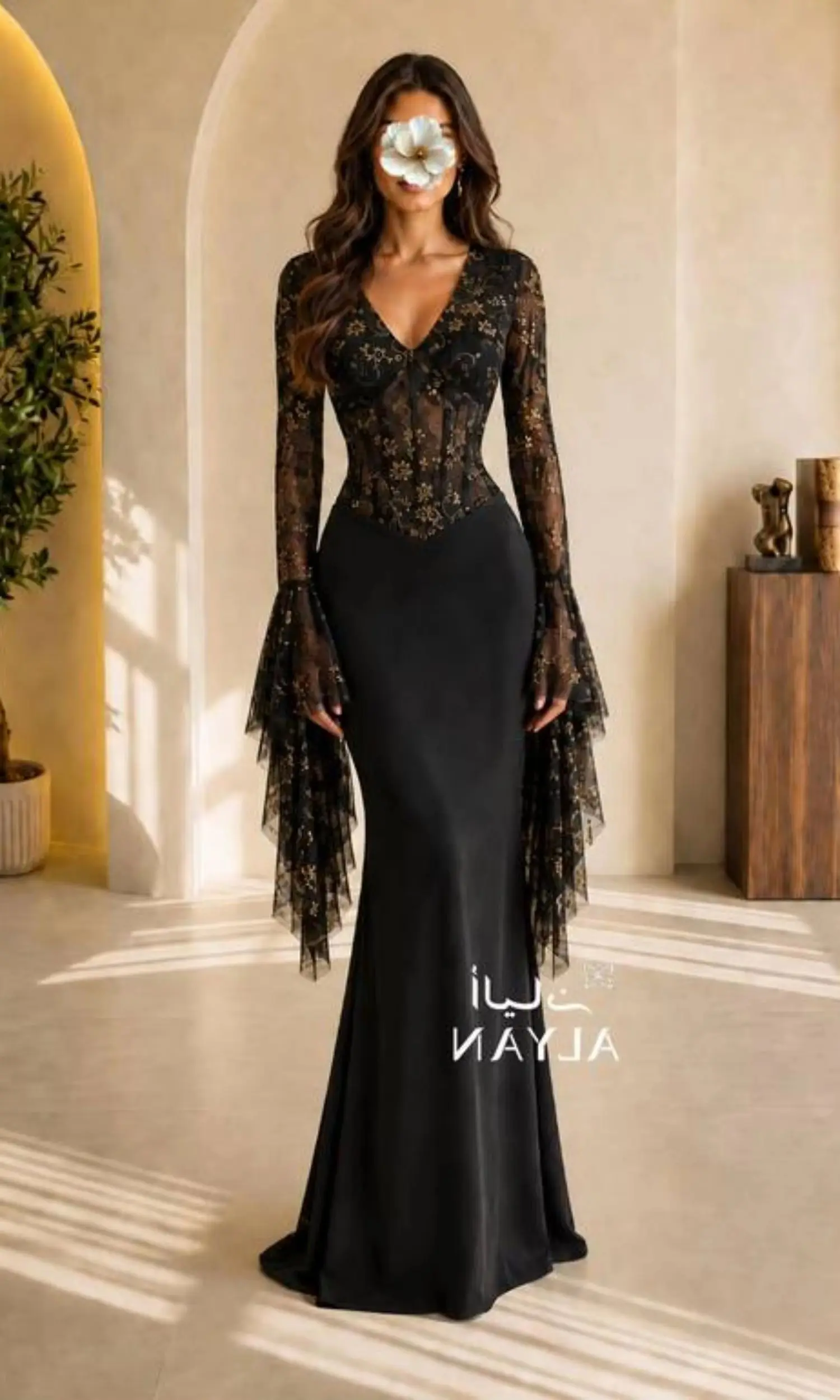 Gold and Black Prom Dress -AliExpress