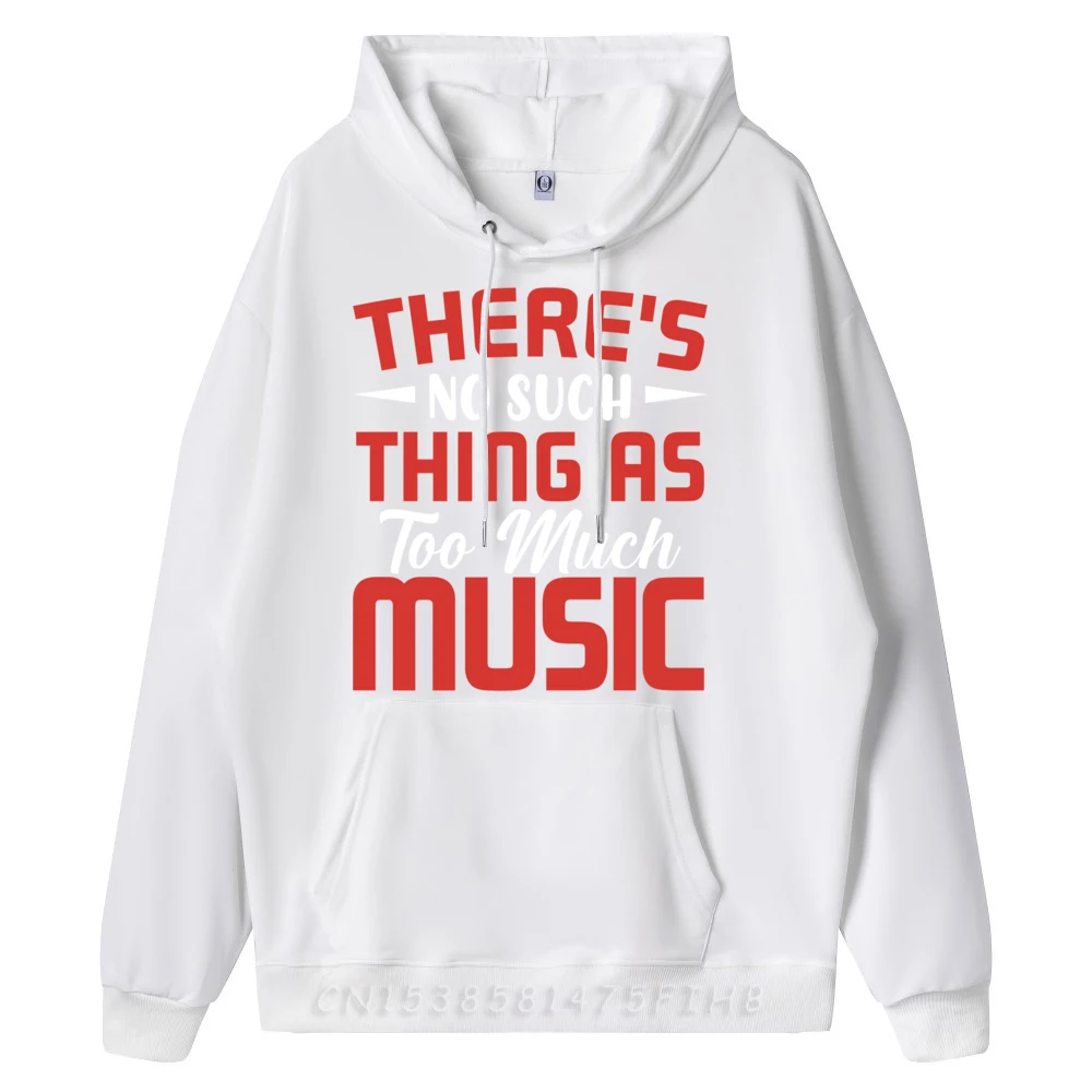 Music Teachers Quote Blue And White Graphic Pullover Hoodies New Year 2025 Thanksgiving Man Sweatshirts